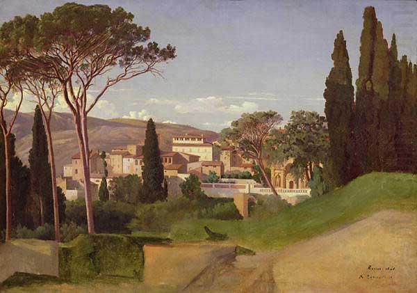 Jean-Achille Benouville View of a Roman Villa china oil painting image